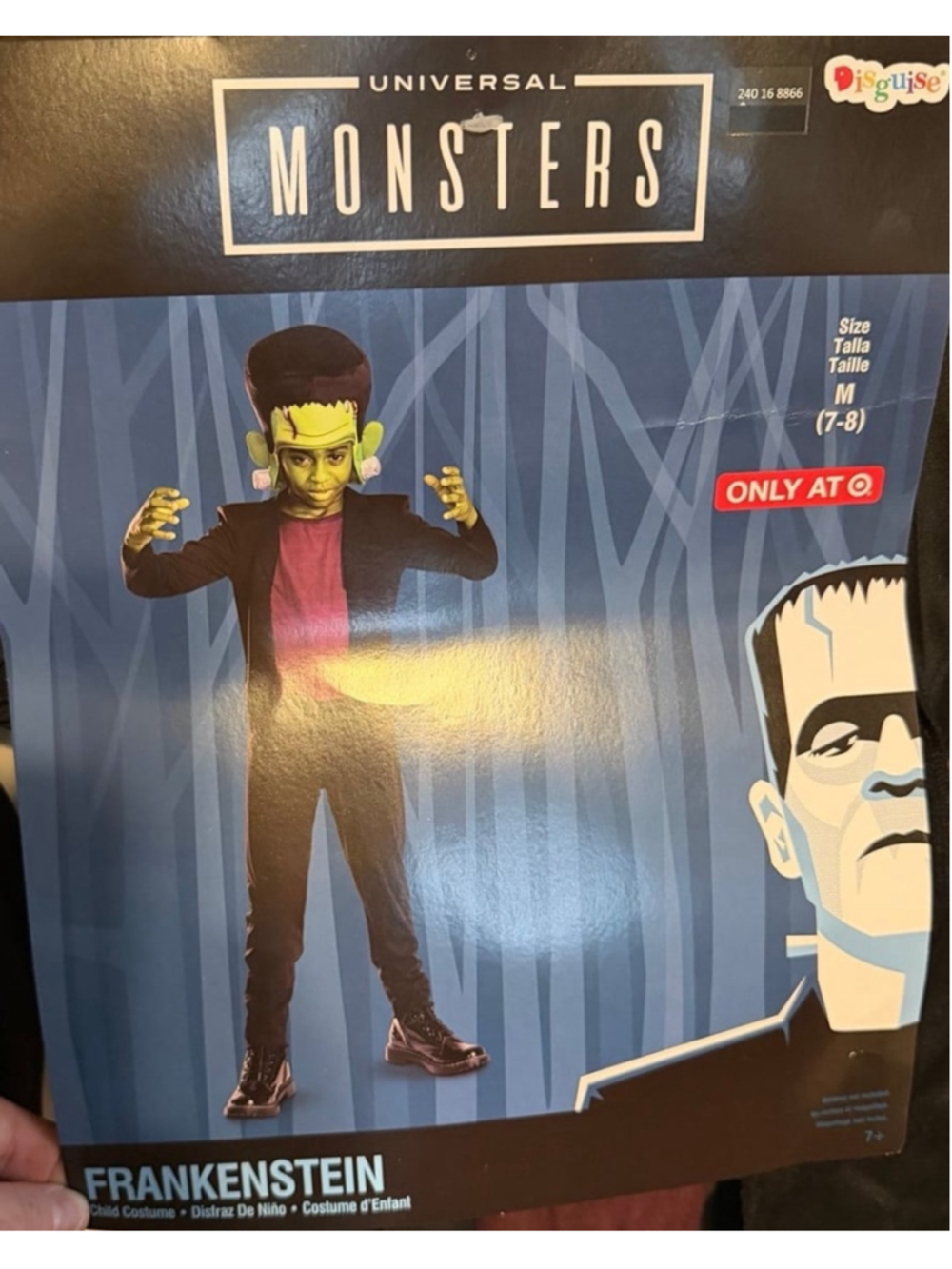 New Disguise Universal Monsters Frankenstein Costume Jumpsuit & Headpiece Medium - Picture 2 of 6